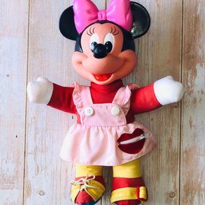 1980's Minnie Mouse Learn to Dress Me Doll
